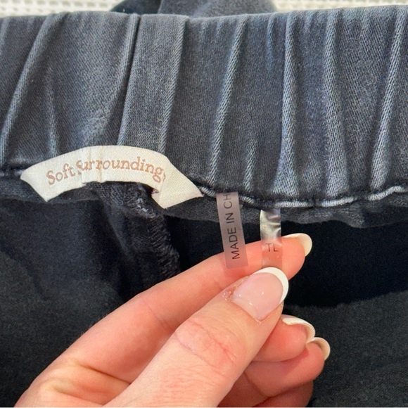 Soft Surroundings Tall TL Pull On Stretch Pants Elastic Waist - Picture 4 of 11